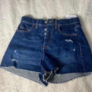 Old Navy Sky-Hi A-Line High-Rise Jean Shorts